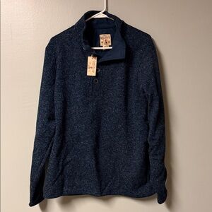 RedHead Men’s Navy Zip-Up Knit Pullover